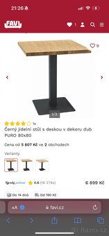 Stůl Puro 80 + 3x židle Enzo - 4