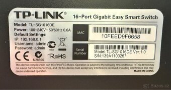 16-port 1Gb Switch TP-Link TL-SG1016DE - 4
