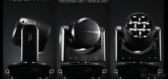 7x40W Hlava Bee Eye LED RGBW Wash Zoom Moving Head DMX - 4