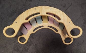 Dětská dřevěná houpací duha 5v1 (Montessori) - 4