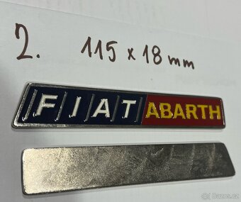 Fiat Abarth štítky - 4