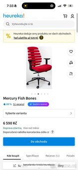 kancelářská židle Mercury Fish Bones - 4