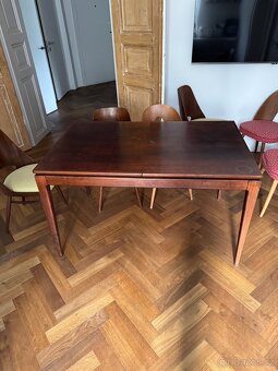 Jidelni stul rozkladaci 120x80, 180x80, retro - 4