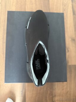 Panské boty - Karl Lagerfeld KL63242 K0X - Black Knit - 4