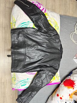 Kožená moto bunda (křivák) NAZRAN vel. L – pravá kůže - 4
