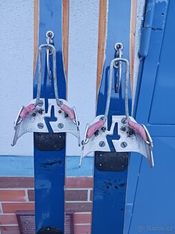 Retro dřevěné běžky 210 cm - 4