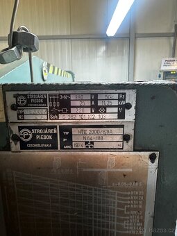 Tabuľové nožnice NTE 2000/6,3 - 4