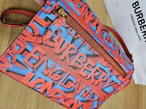 Burberry Small Graffiti Print Leather Crossbody Bag - 4