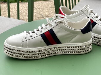Gucci luxusní tenisky Ace Platform - 4