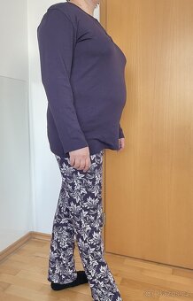 3XL Fialová sada 2 kusů dámského domácího oblečení/pyžama - 4