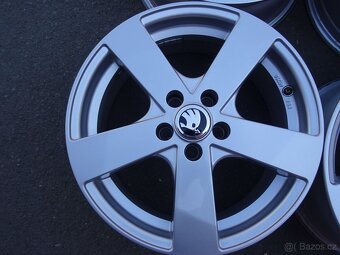 Alu disky na Škoda, 16", 5x100, ET 38, šířka 6,5J - 4