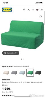 Potah na 2mistnou rozkládací pohovku (nové). - 4