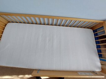 Dětská postel 2 ks Ikea Gulliver 160/70 vč. roštu a zábrany - 4