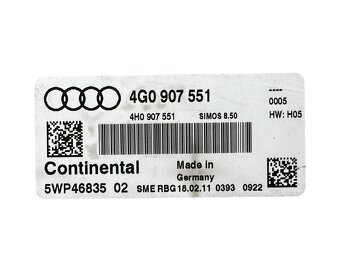 Řídící jednotka motoru 4G0907551 CGWB Audi A7 4G r.v. 2011 - 4