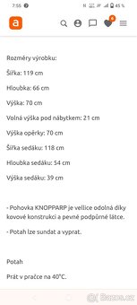 Knopparp pohovka IKEA - 4