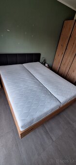 Postel masiv vč. roštu a matrací, 160 200 - 4