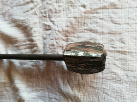 HISTORICKÁ KLEMPÍŘSKÁ PÁJKA MĚDĚNÁ, VELKÁ, NA NAHŘÍVÁNÍ - 4