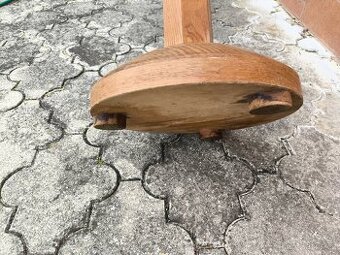 Retro stojan dřevěný ( > 50 let ) - rozměry 95 x 34 x 30 cm - 4