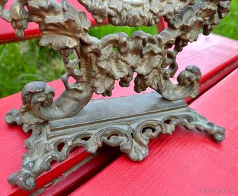 Starožitné zámecké toaletní zrcadlo původní stav - 4