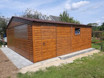 Plechová garáž 6,5x5,5m - 4