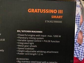Kuchyňský robot ETA Gratussino III Smart 302390000 bílý/bílý - 4