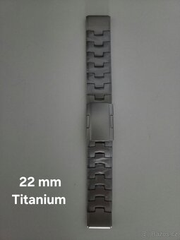 Titanové řemínky CUBE pro Garmin QuickFit 22 a 26 mm - 4