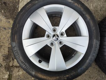 17"zimní alu sada Triton 5x112 origo Škoda Superb 3 Passat - 4