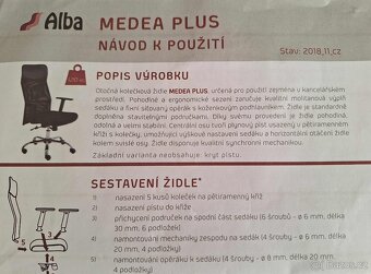 Kancelářská židle Alba Medea Plus - 4