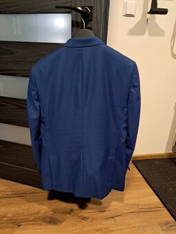 Bandi pánský modrý oblek - sako + kalhoty - 4