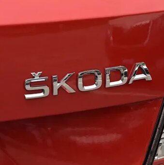 ŠKODA nápisy ČIERNE / CHROMOVE - 4