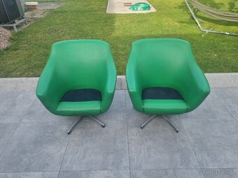 Otočné retro křeslo Brusel 2x - 4
