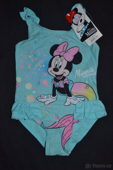 dívčí nové plavky Frozen v.128, s Minnie v.134 - 4