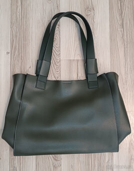 Dámská shopper khaki zelená kabelka - 4