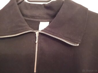 Černé mikinové elegantní šaty, velikost S, značka H&M - 4