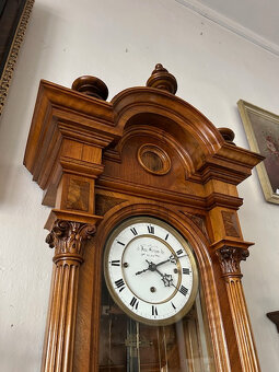 Velké 172 cm měsíční hodiny okolo roku 1880. - 4