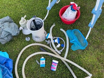 Bazén 6m3, filtrace, schůdky, plachta, organická chemie - 4