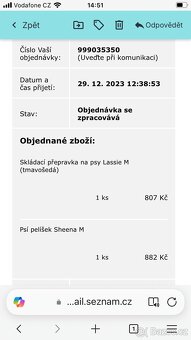 SLEVA- Přepravka pro psa M nová - 4