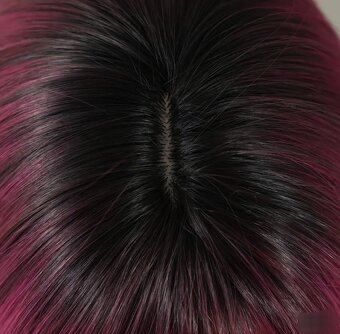 Paruka mikádo růžové ombre nová - 4