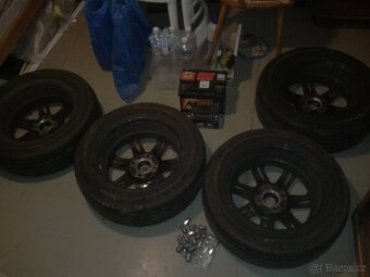 Alu disky 15 Aluett 15H2x6,0J+pneu Barum 195/55 R15 85V - 4