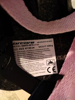 Dívčí cyklistická přilba Arcore, 47-50 cm - 4