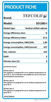 Lednice TEFCOLD SD 1380 - 4