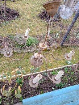 Starý Mosazný Lustr - 4