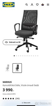 kancelářská židle IKEA Markus - více ks - 4
