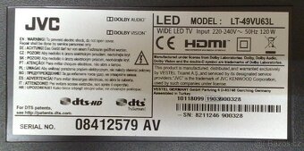 Prodam 124cm SMART WiFi 4k UHD DVB-T2 LED TV JVC LT-49VU63L. - 4