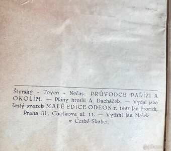 Průvodce Paříží a okolím (Štyrský, Toyen, Nečas) - 4