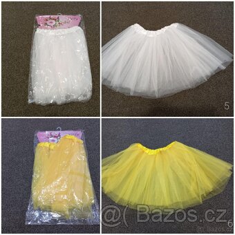Nové tylové tutu sukně, délka 40 cm, cca 7-11 let - 4