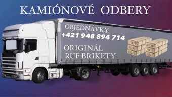 Drevené Brikety Ruf-Kamiónové odbery. - 4