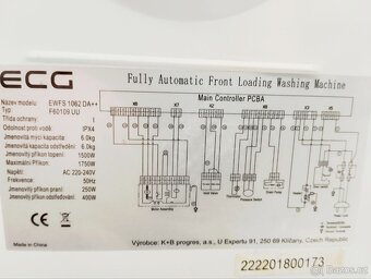 Pračka ECG 6 kg - 4