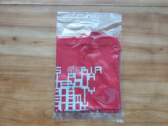 Ekologická červená plátěná taška Litomyšl 100% bavlna eko - 4