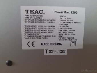 Sada reproduktorů 2.1 TEAC PoweerMax 1200. - 4